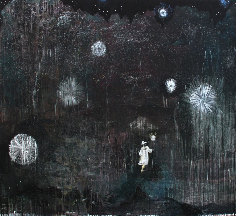 peinture nuit 200X180